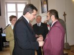 Włodzimierz Wójcik - Wojewoda Świętokrzyski odznaczył Krzyżami Zasługi trzech członków Komitetu Odbudowy Pomnika Niepodległości w Kielcach