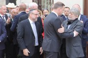 Prezydent RP Andrzej Duda podczas uroczystości upamiętniających tzw. "pogrom kielecki". #4 