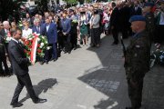 Prezydent RP Andrzej Duda podczas uroczystości upamiętniających tzw. "pogrom kielecki". #5 