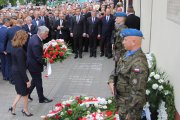 Prezydent RP Andrzej Duda podczas uroczystości upamiętniających tzw. "pogrom kielecki". #12 