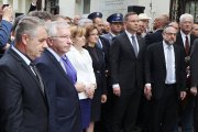 Prezydent RP Andrzej Duda podczas uroczystości upamiętniających tzw. "pogrom kielecki". #20 