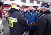  26.02.2021. Przekazanie samochodu Komendzie Powiatowej PSP w Sandomierzu.