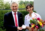 Spotkanie wojewody z olimpijką - Anną Kiełbasińską