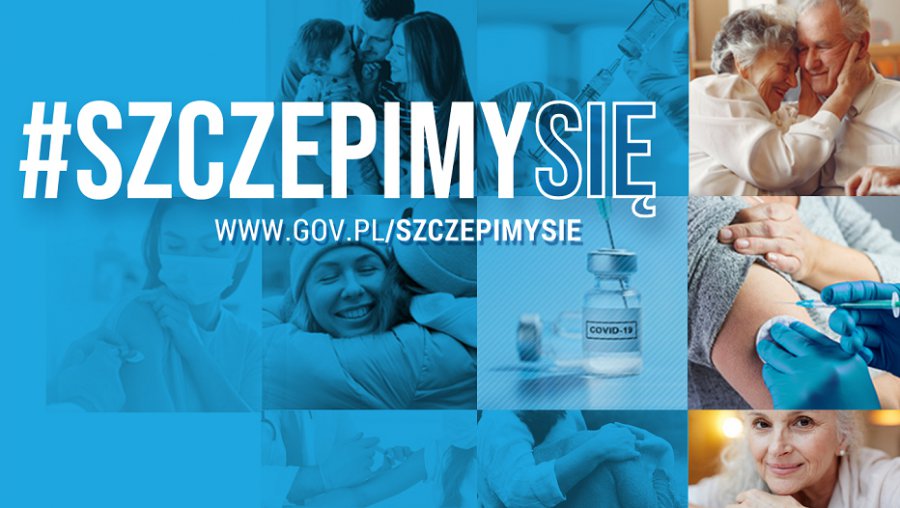 Plakat akcji rządowej "Szczepimy się!"