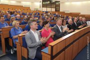 Wojewoda Agata Wojtyszek gości w urzędzie wojewódzkim uczestników olimpiad specjalnych. #5 