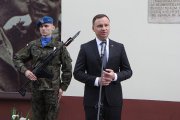 Prezydent RP Andrzej Duda podczas uroczystości upamiętniających tzw. "pogrom kielecki". #2 