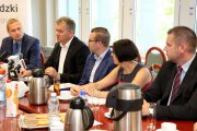 Konferencja prasowa wojewody. 