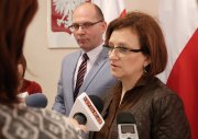 Konferencja prasowa wojewody. 