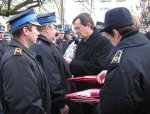 Wojewoda Włodzimierz Wójcik wmurował akt erekcyjny pod budowę strażnicy w Staszowie