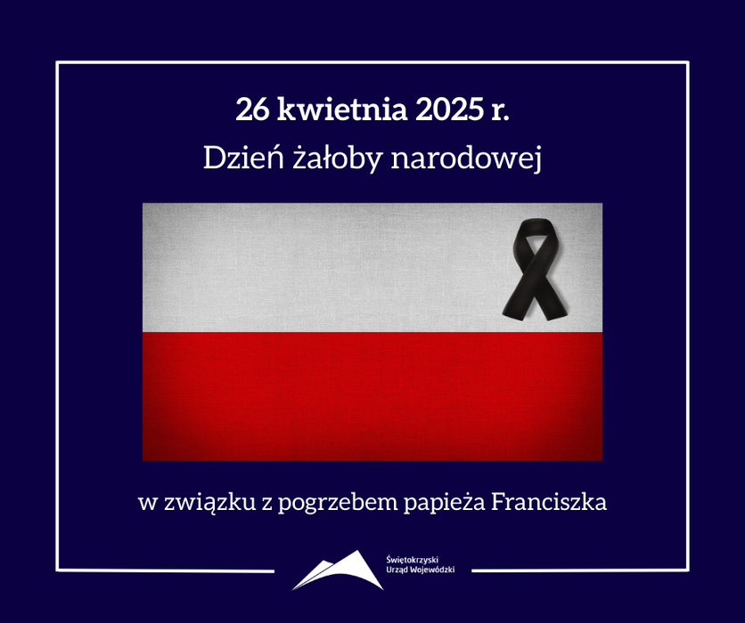 W sobotę dzień żałoby narodowej